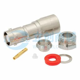 MHV直型母头连接器,夹持式/焊接附件,适用于同轴电缆 RG59、RG62、RG71缩略图