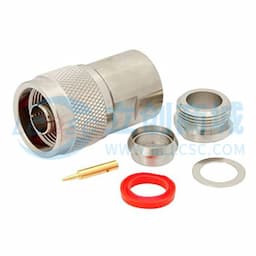 N型直式公头连接器,夹持式/焊接附件,适用于同轴电缆 RG213、RG214、RG8、RG9、RG11、RG225、RG393、RG144、RG216、RG215缩略图