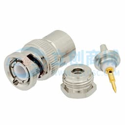 BNC直型公头连接器,夹持式/焊接附件,适用于同轴电缆 RG174、RG316、RG188,0.1英寸,PE-B100、PE-C100、LMR-100缩略图