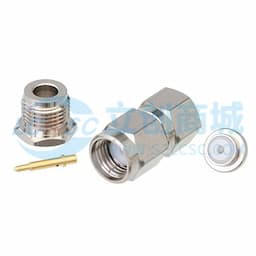 SMA直型公头连接器,夹持式/焊接附件,适用于同轴电缆 RG188-DS、RG316-DS缩略图