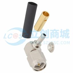 SMA直角型公头连接器,焊接附件,适用于同轴电缆 RG188-DS、RG316-DS缩略图