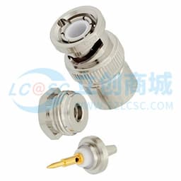 BNC直型公头连接器,夹持式/焊接附件,适用于同轴电缆 RG174、RG316、RG188,0.1英寸,PE-B100、PE-C100、LMR-100缩略图
