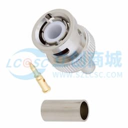 BNC直型公头连接器,压接/焊接附件,适用于同轴电缆 RG55、RG141、RG142、RG223、RG400缩略图