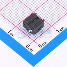 6*6*5mm 防水防胶 贴片轻触开关  黑色 4脚 弹力250gf缩略图