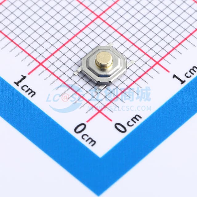 防水铜头 编带包装 4*4*2.0mm 防水铜头 轻触开关 弹力250gf 编带包装实物图