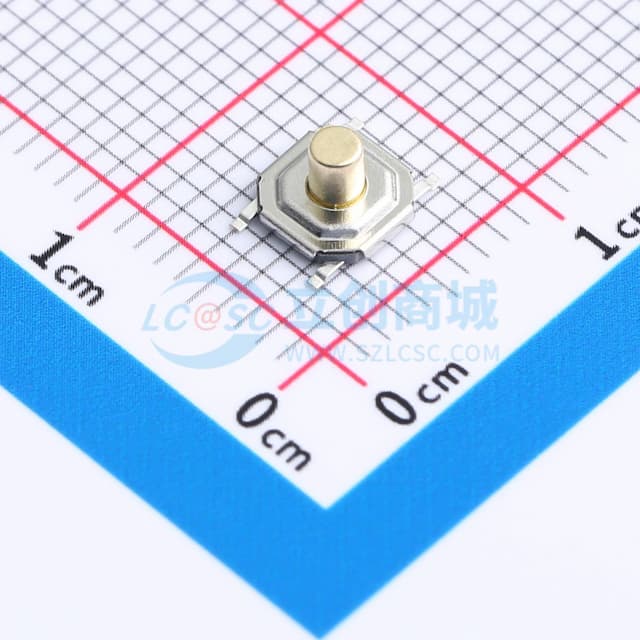 防水铜头 编带包装 4*4*3.5mm 防水铜头 轻触开关 弹力250gf 编带包装实物图