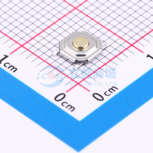 防水铜头 编带包装 4*4*1.6mm 防水铜头 轻触开关 弹力250gf 编带包装实物图