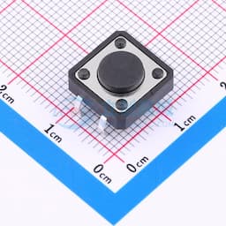 12*12*4.5mm 插脚轻触开关 黑色 4脚 弹力250gf缩略图