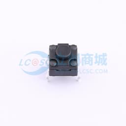 6*6*5mm 防水防胶插脚轻触开关  黑色 4脚 弹力250gf缩略图