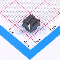 6*6*5mm 防水防胶插脚轻触开关  黑色 4脚 弹力250gf缩略图