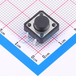 12*12*6mm 插脚轻触开关 黑色 4脚 弹力250gf缩略图