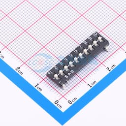 2.54mm 10P三态拨码开关缩略图