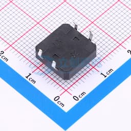 12*12*6mm 插脚轻触开关 黑色 4脚 弹力250gf缩略图