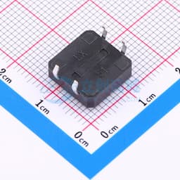 12*12*4.5mm 插脚轻触开关 黑色 4脚 弹力250gf缩略图