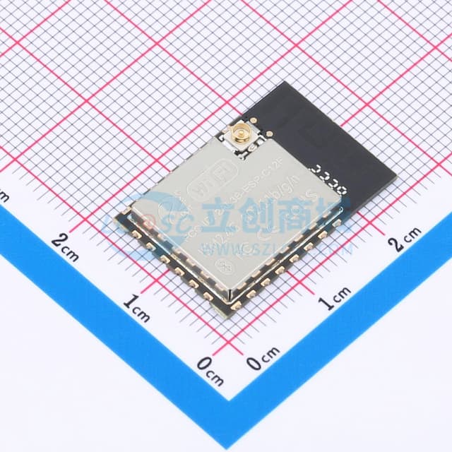 WiFi&Bluetooth模组,ESP32-C3芯片,32Mbit Flash,IPEX接口模组实物图