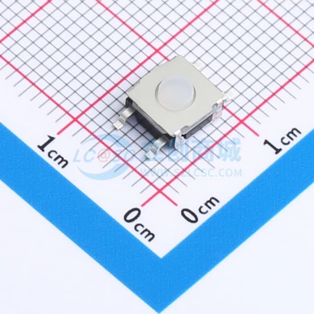 6.2X6.2/贴片/3.5H/250gf/黑底白钮/防水/编带实物图