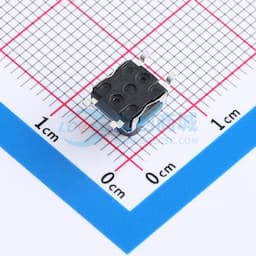 6.2X6.2防水凸盖/直按贴片/7.2H/250gf/黑底黑钮蓝垫/编带缩略图