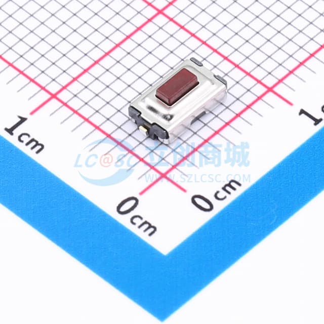 一型/翘脚/2.5H/250gf/黑底红钮/防尘/编带实物图