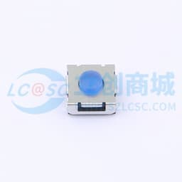 6.2X6.2/卷脚/3.5H/180gf/黑底硅胶蓝钮/编带缩略图