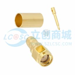 SMA 公头连接器,中心pin针焊接工艺/铜套压接工艺,适用于同轴电缆 PE-C240, RG8X,0.240 英寸,  LMR-240, LMR-240-DB, LMR-240-UF, B7808A缩略图