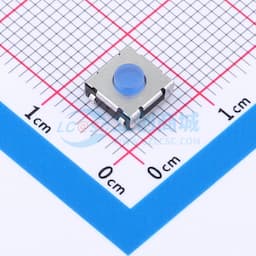 6.2X6.2/卷脚/3.5H/180gf/黑底硅胶蓝钮/编带缩略图
