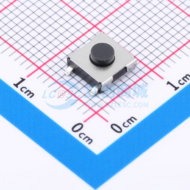 6.2X6.2低座/贴片/3.1H/180gf/全黑/不接地/防尘/编带实物图