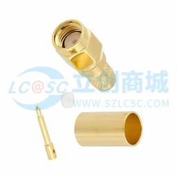 SMA 公头连接器,中心pin针焊接工艺/铜套压接工艺,适用于同轴电缆 PE-C240, RG8X,0.240 英寸,  LMR-240, LMR-240-DB, LMR-240-UF, B7808A缩略图
