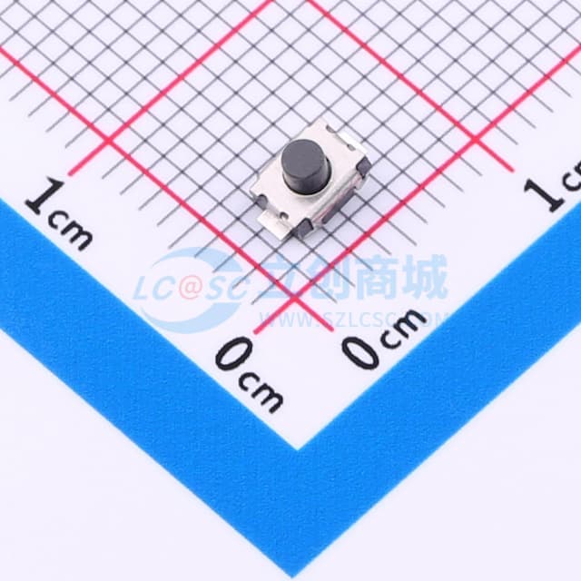 3×4两脚立式小龟轻触开关 H3.0实物图