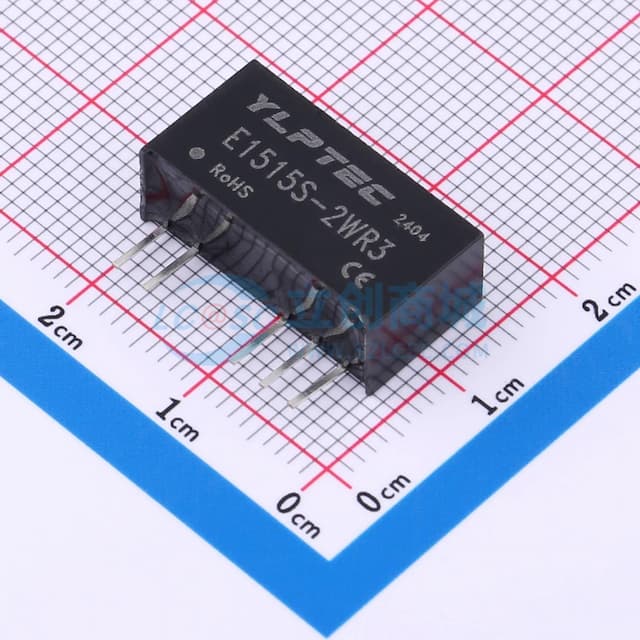 2W定电压输入隔离非稳压双路输出DC/DC电源模块实物图