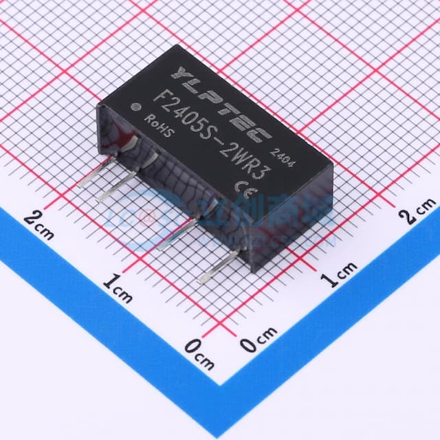 2W定电压输入隔离非稳压单路输出DC/DC模块电源实物图