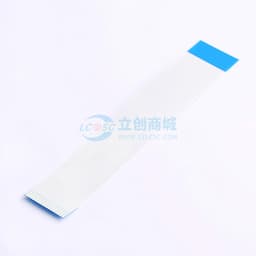 FFC排线1.0mm 17P总长100mm 反向 金手指4m 加强板8mm缩略图