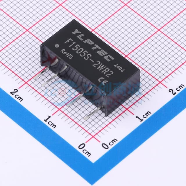 2W定电压输入隔离非稳压单路输出DC/DC电源模块实物图
