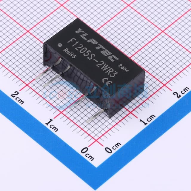 2W定电压输入隔离非稳压单路输出DC/DC模块电源实物图