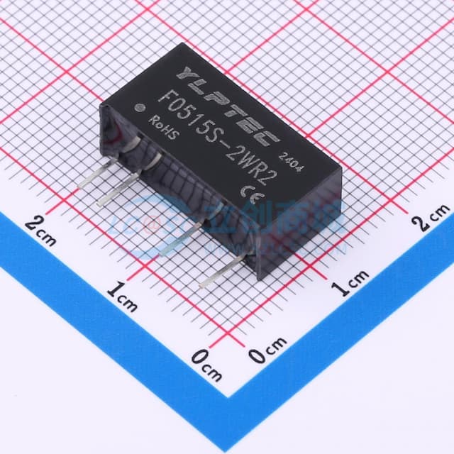 2W定电压输入隔离非稳压单路输出DC/DC电源模块实物图