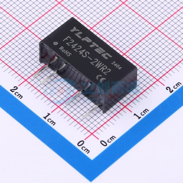 2W定电压输入隔离非稳压单路输出DC/DC电源模块实物图