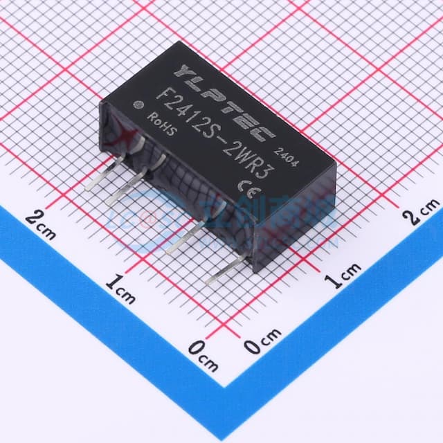 2W定电压输入隔离非稳压单路输出DC/DC模块电源实物图