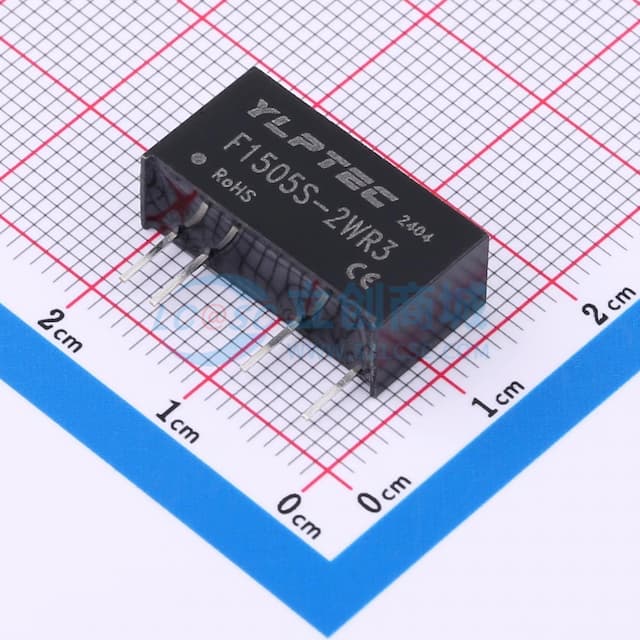 2W定电压输入隔离非稳压单路输出DC/DC模块电源实物图