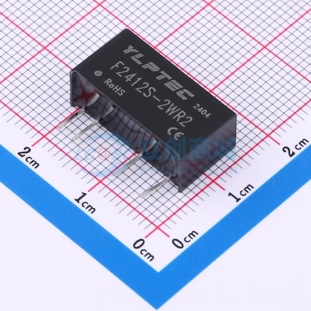 2W定电压输入隔离非稳压单路输出DC/DC电源模块实物图