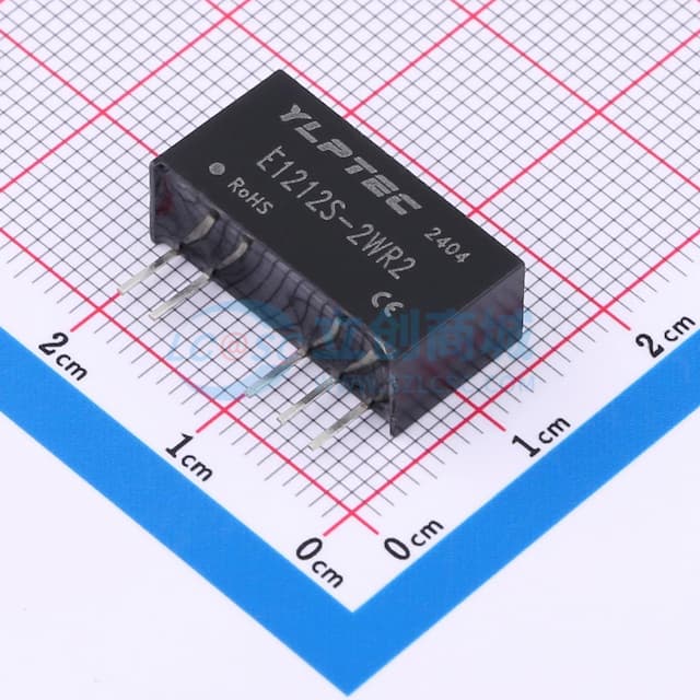 2W定电压输入隔离非稳压双路输出DC/DC电源模块实物图