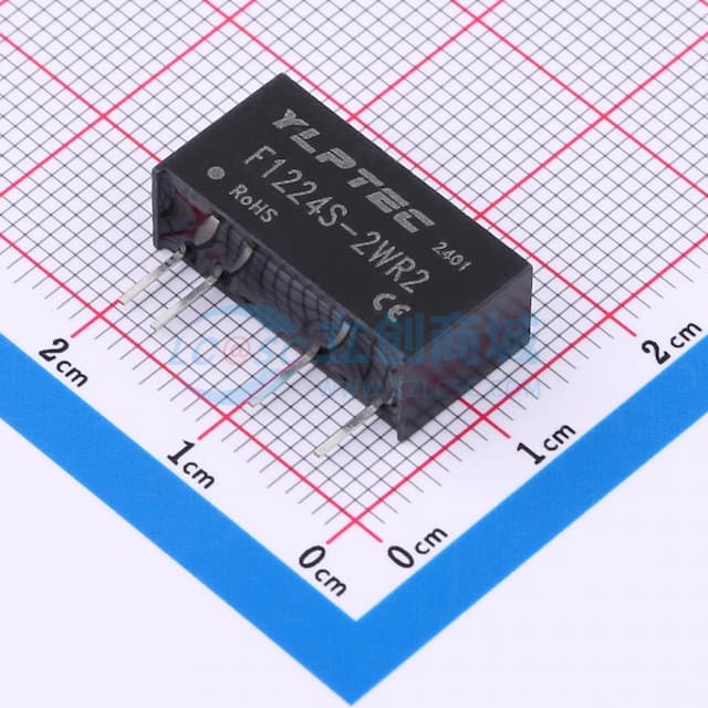 2W定电压输入隔离非稳压单路输出DC/DC电源模块实物图