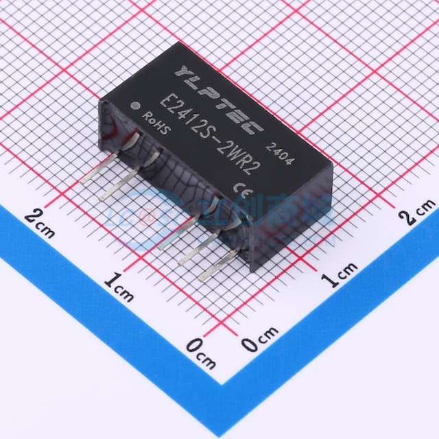 2W定电压输入隔离非稳压双路输出DC/DC电源模块实物图