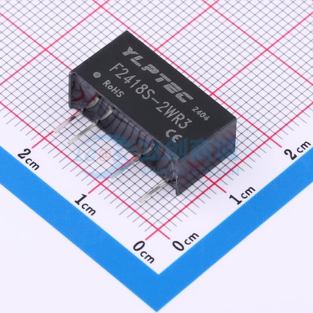 2W定电压输入隔离非稳压单路输出DC/DC模块电源实物图