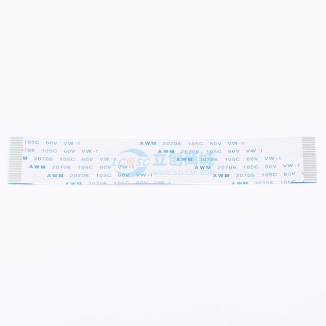 FFC排线1.0mm 19P总长100mm 同向 金手指4m 加强板8mm实物图
