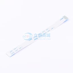 FFC排线1.0mm 7P总长100mm 同向 金手指4m 加强板8mm缩略图