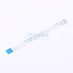 FFC排线1.0mm 7P总长100mm 反向 金手指4m 加强板8mm缩略图
