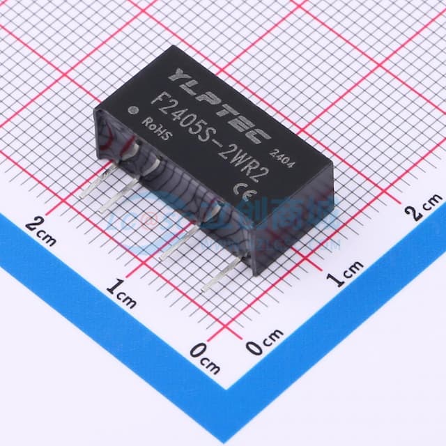 2W定电压输入隔离非稳压单路输出DC/DC电源模块实物图