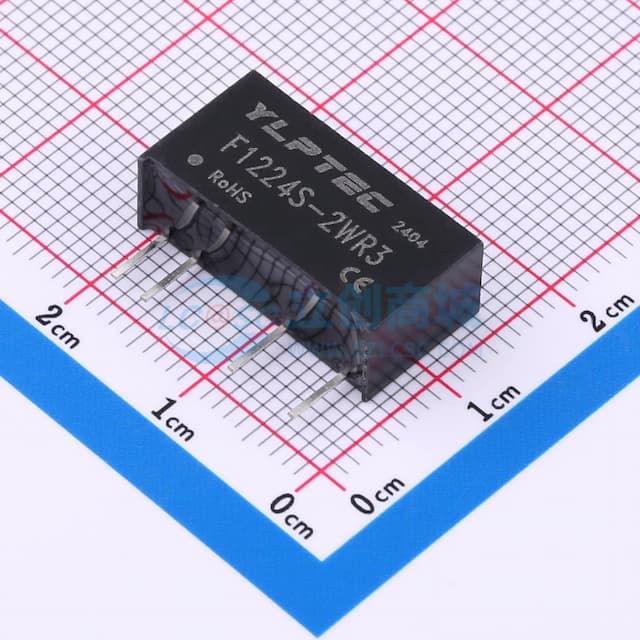 2W定电压输入隔离非稳压单路输出DC/DC模块电源实物图