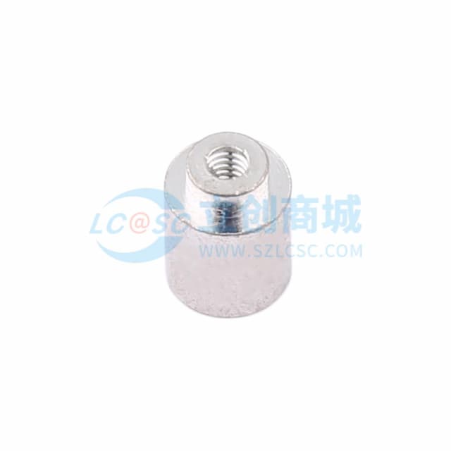 博众新材 SMT贴片螺母 M2螺母 M2x5.56xL6+1.53mm 黄铜镀锡表贴圆螺母柱 BSMTSOM260BTR实物图