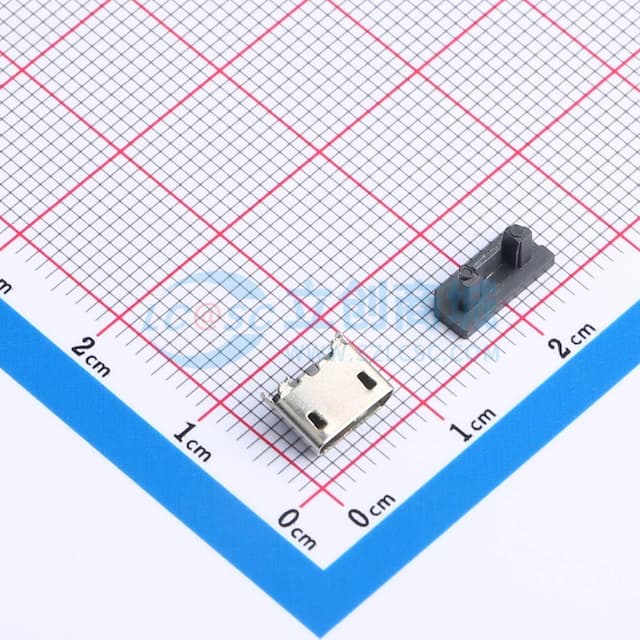 Micro-B 母 立贴实物图