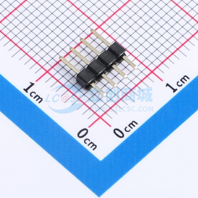 1x4P 间距:2mm 方针 直插 【排针】实物图